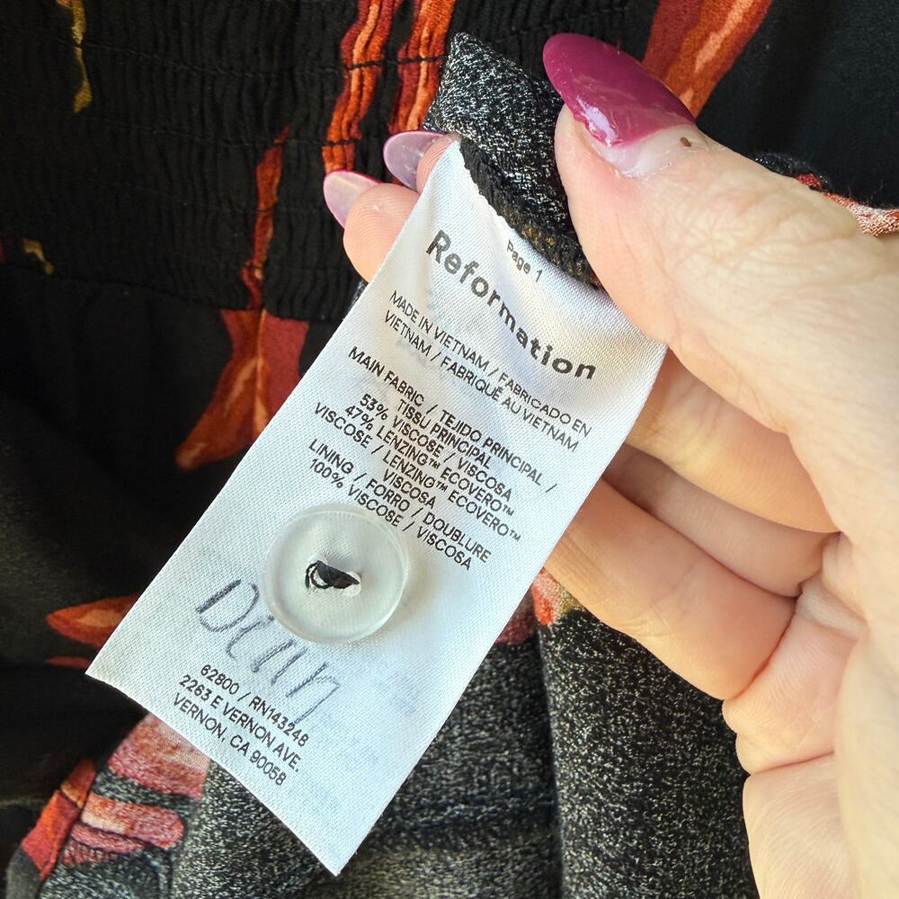 Reformation Gabin Chili Pepper Dress - Picture 4 of 5